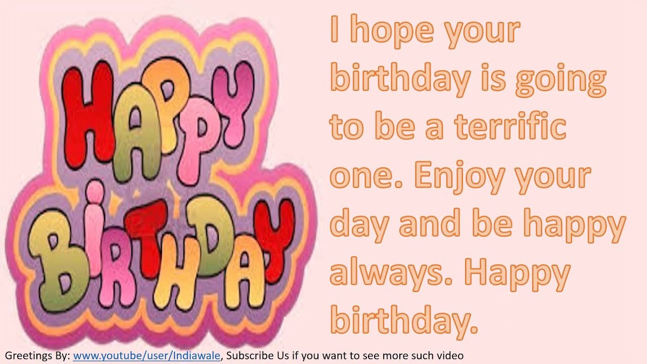 Sms Birthday Wishes
 Happy birthday wishes to friend SMS message Greetings