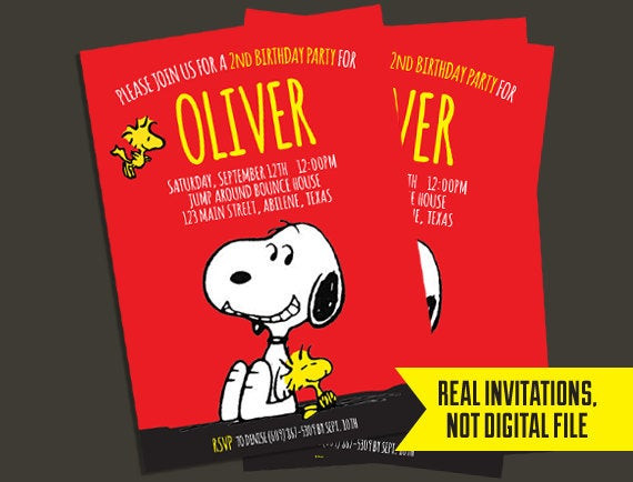 Snoopy Birthday Invitations
 Snoopy Invitation Snoopy Birthday