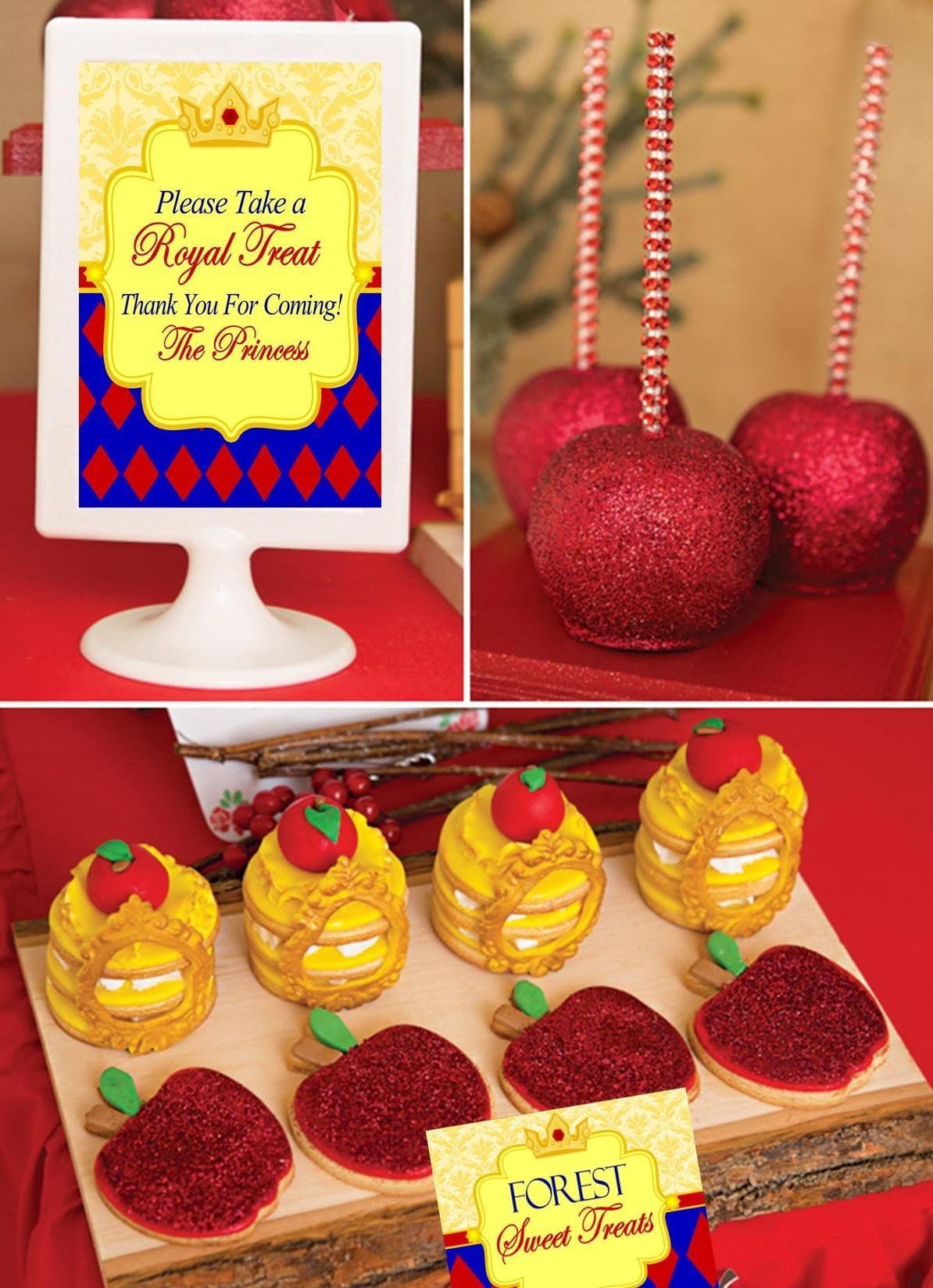 Snow White Party Ideas Food
 SNOW WHITE PARTY PRINCESS Party Princess Birthday FOOD
