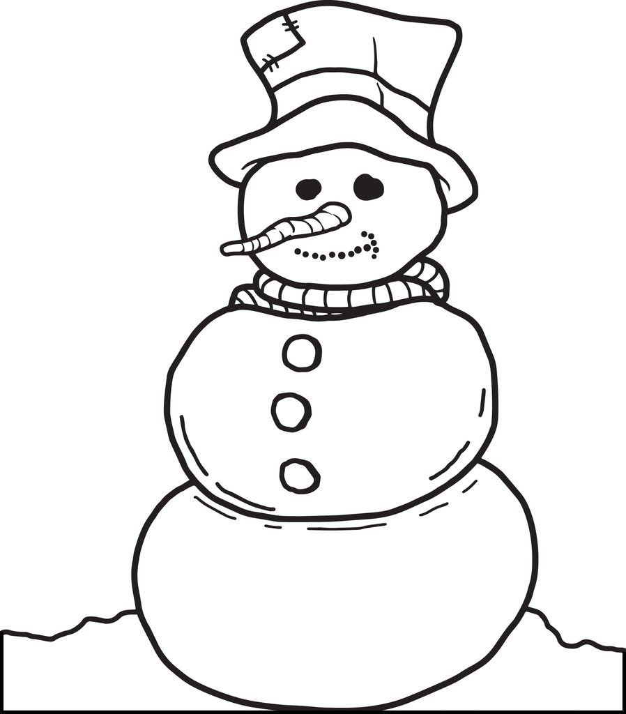 Snowman Printable Coloring Pages
 FREE Printable Snowman Coloring Page for Kids 1 – SupplyMe