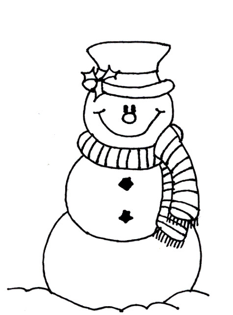 Snowman Printable Coloring Pages
 Snowman Christmas Coloring Pages to Print for Your Kids