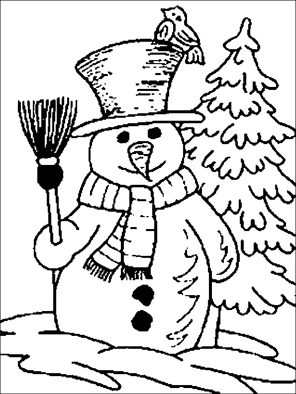 Snowman Printable Coloring Pages
 Snowman Coloring Pages