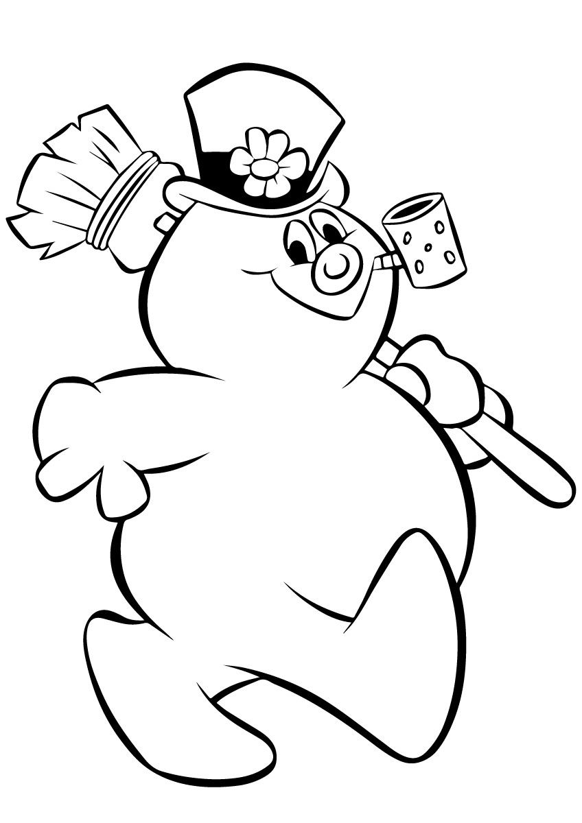 Snowman Printable Coloring Pages
 Frosty the Snowman Coloring Pages