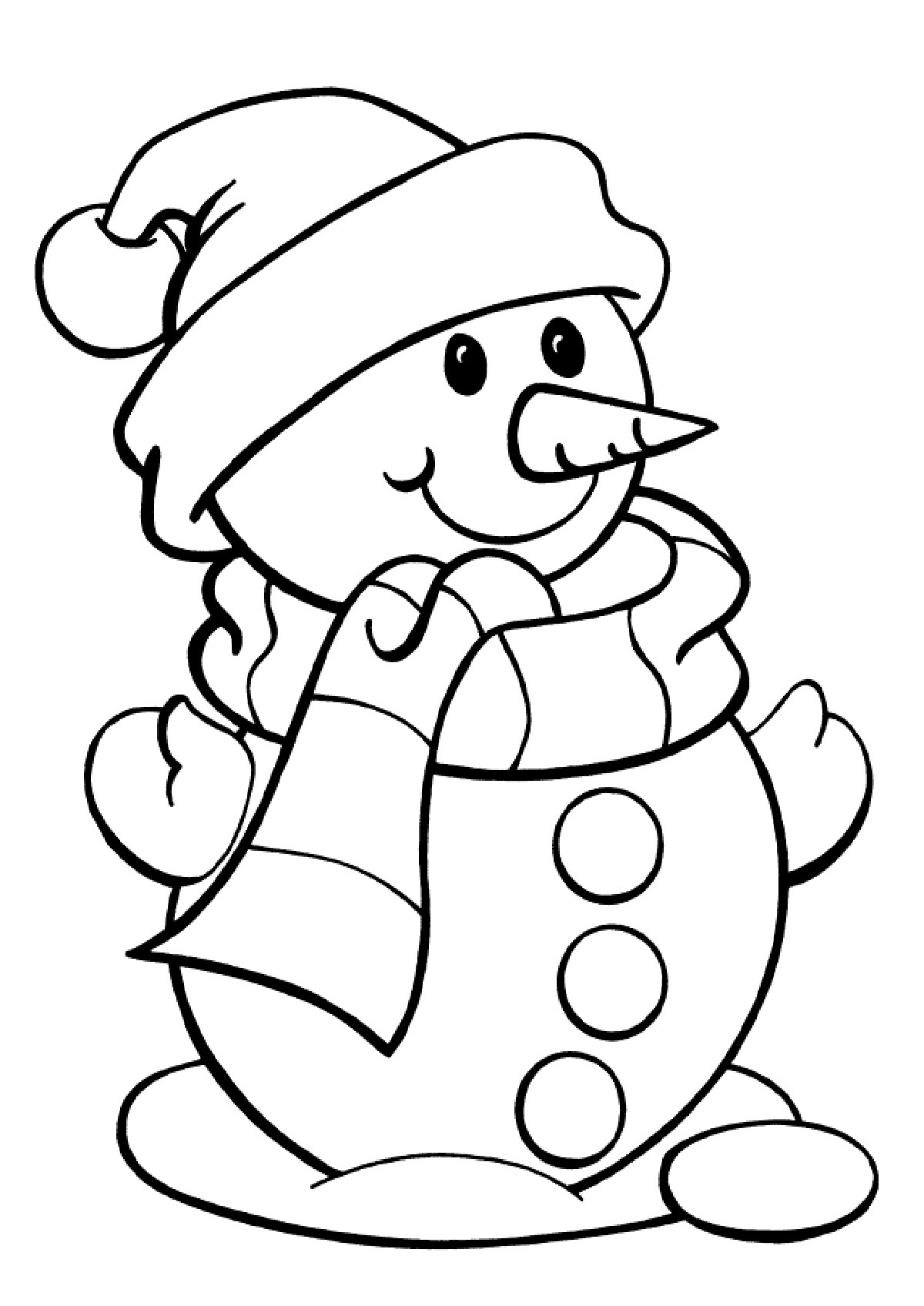 Snowman Printable Coloring Pages
 Coloring Coloring