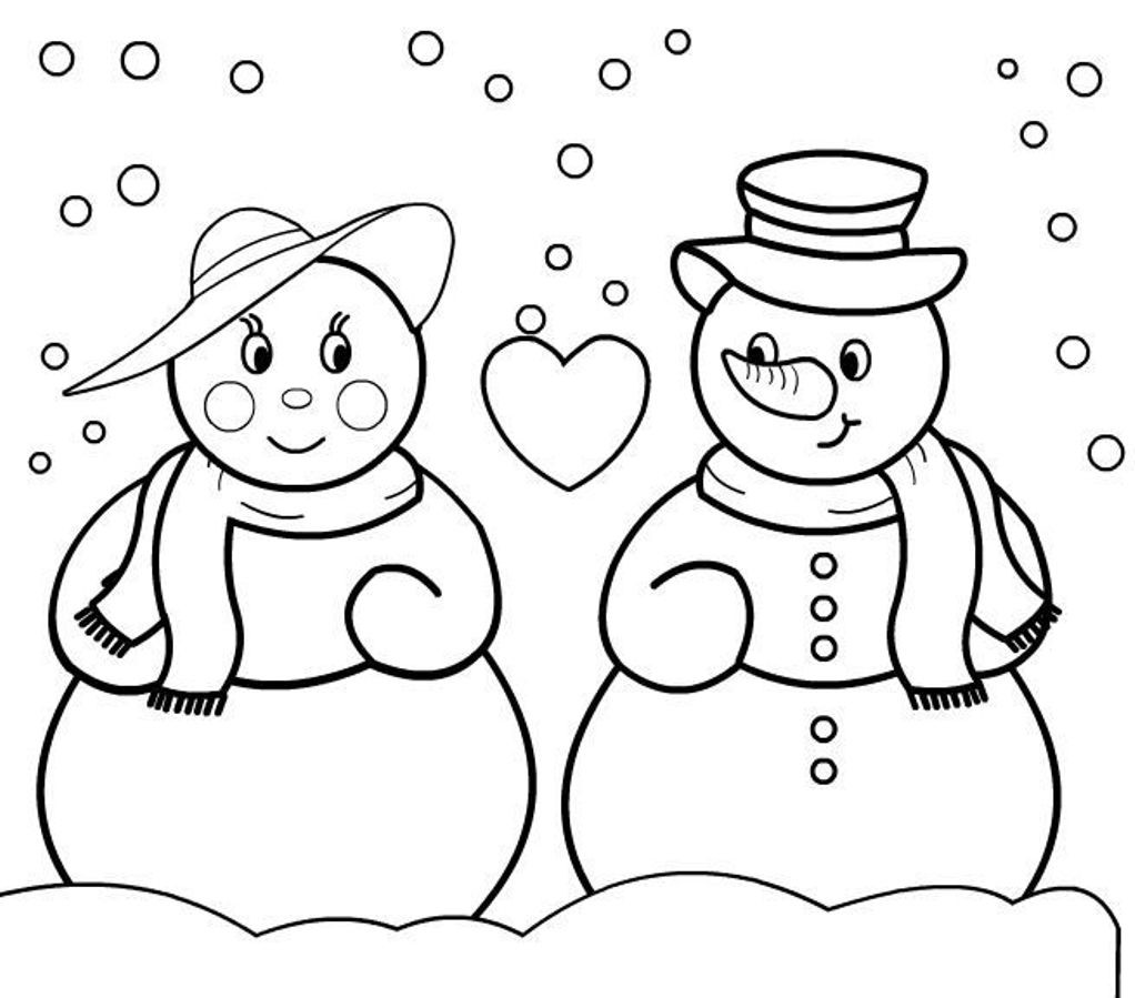 Snowman Printable Coloring Pages
 Coloring Pages Christmas Snowman Coloring Pages Free and