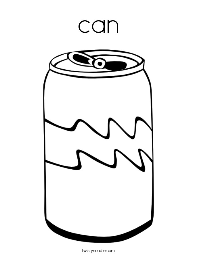 Soda Pop Girls Coloring Pages
 Can Coloring Page arts and crafts