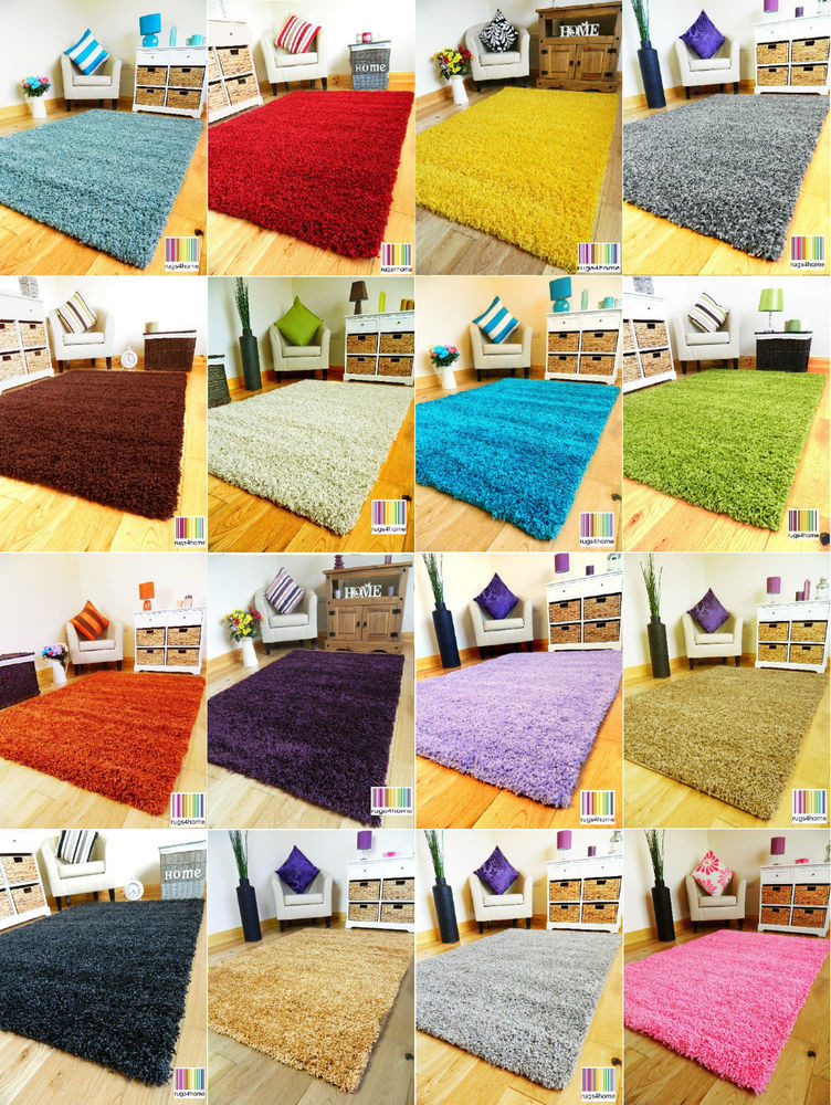 Soft Rug For Living Room
 NEW PLAIN SOFT THICK COLORFUL SHAGGY AREA RUG LIVING ROOM