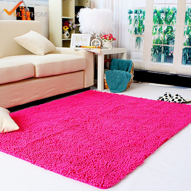 Soft Rug For Living Room
 100x120cm 39"x47" Chenille Microfiber Floor Rugs For