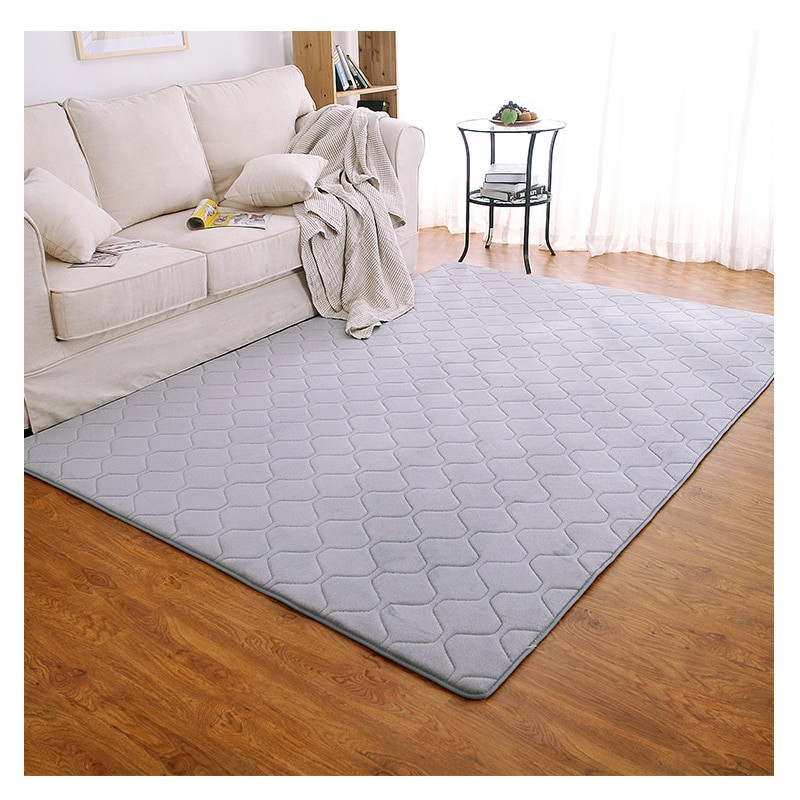 Soft Rug For Living Room
 Modern Area Rug For Living Room Solid Polyester Carpet