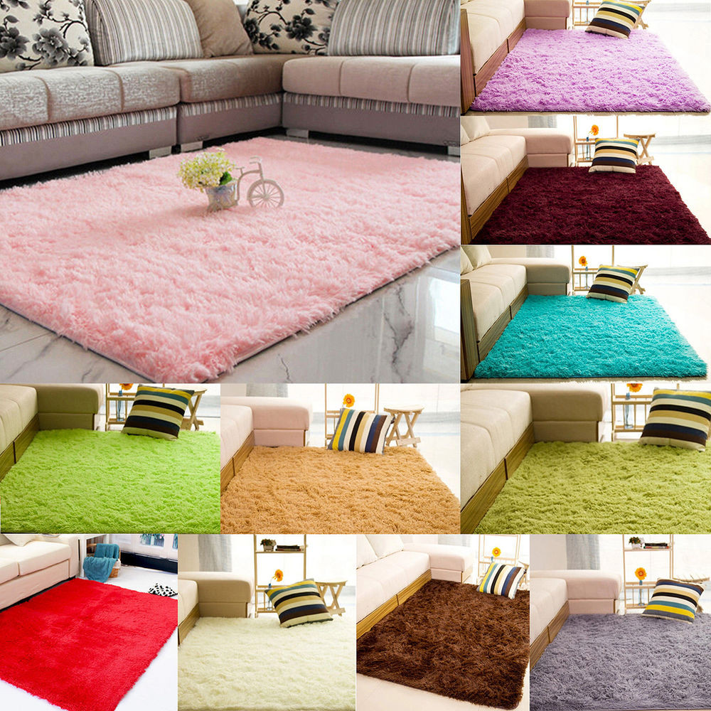 Soft Rug For Living Room
 Super Soft Modern Shag Area Rug Living Room Carpet Bedroom