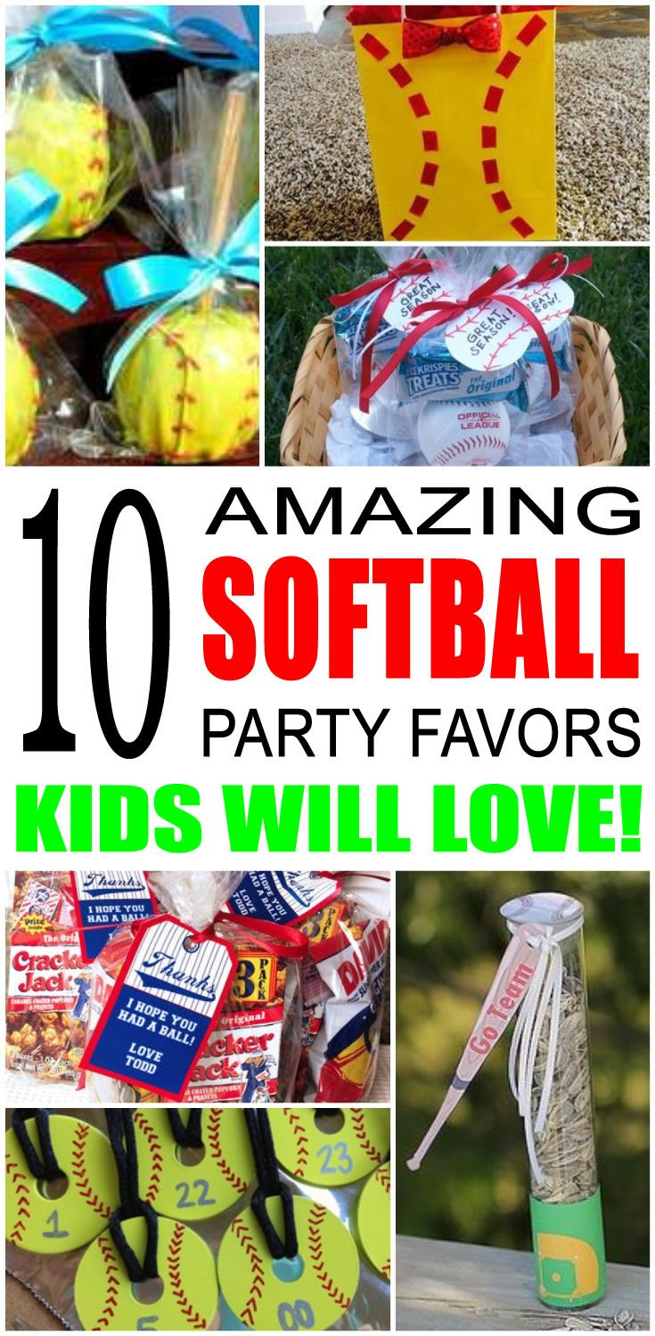 Softball Birthday Party Ideas
 345 best Best Kids Birthday Party Favor Ideas images on