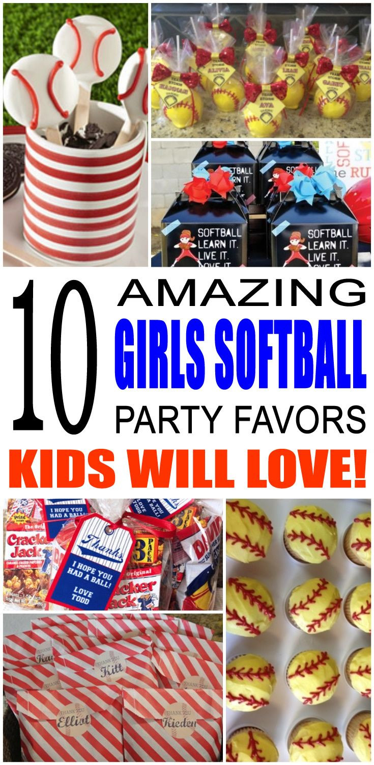 Softball Birthday Party Ideas
 345 best Best Kids Birthday Party Favor Ideas images on