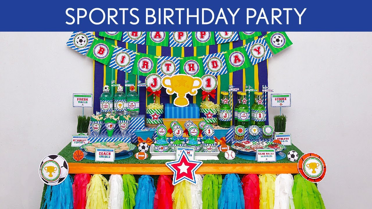 Softball Birthday Party Ideas
 Sports Birthday Party Ideas Sports B59