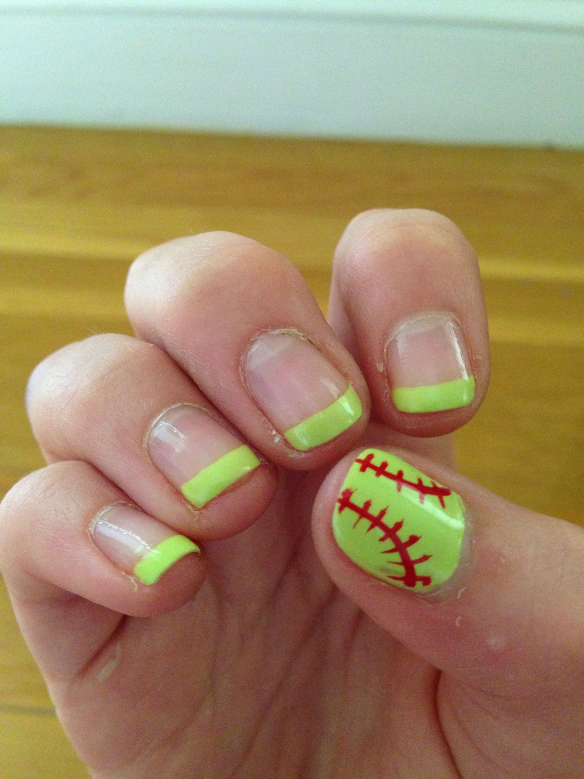 Softball Nail Art
 Softball nails …