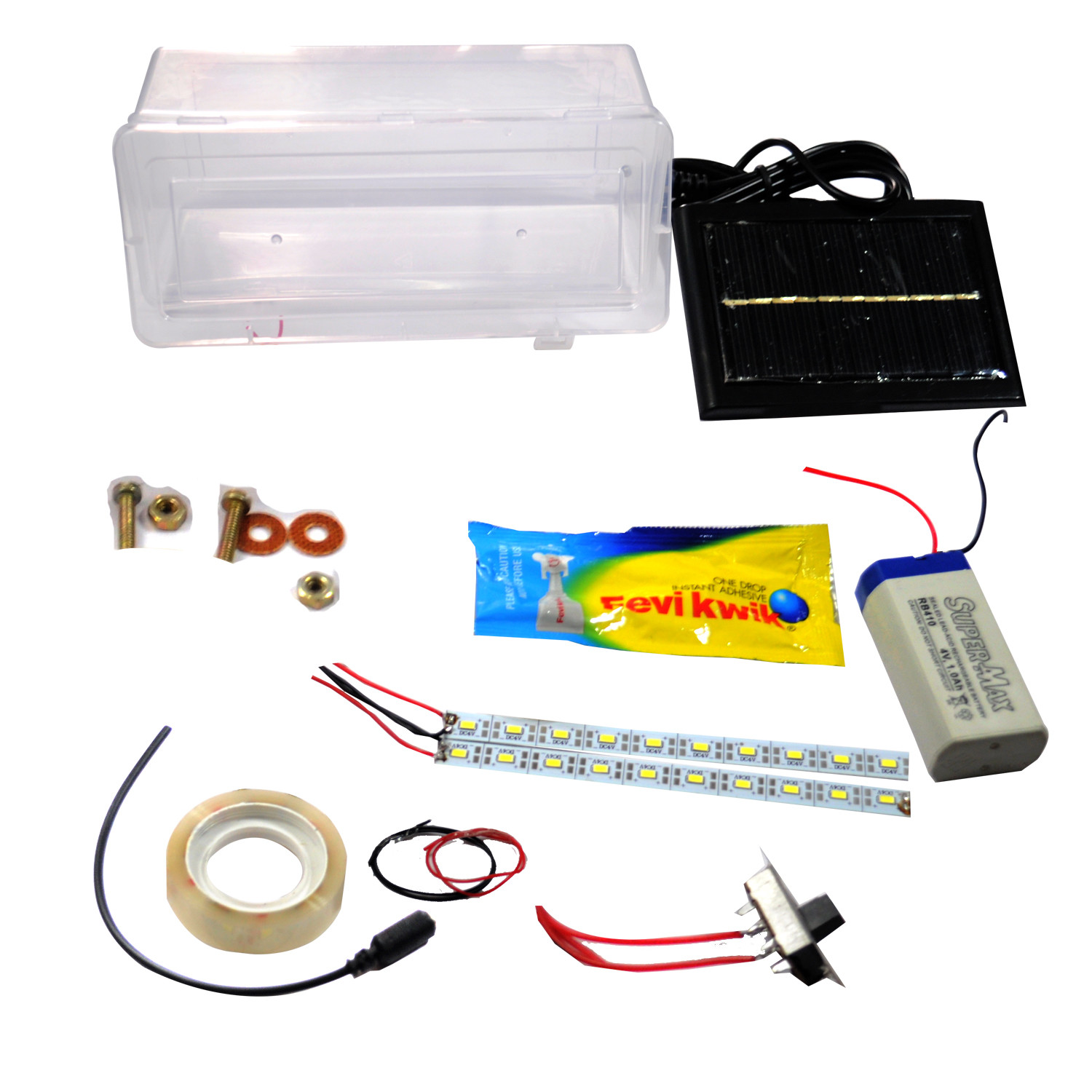 Solar Led Light Kit DIY
 Kids Science Projects LED Solar Rechargeable Night Light