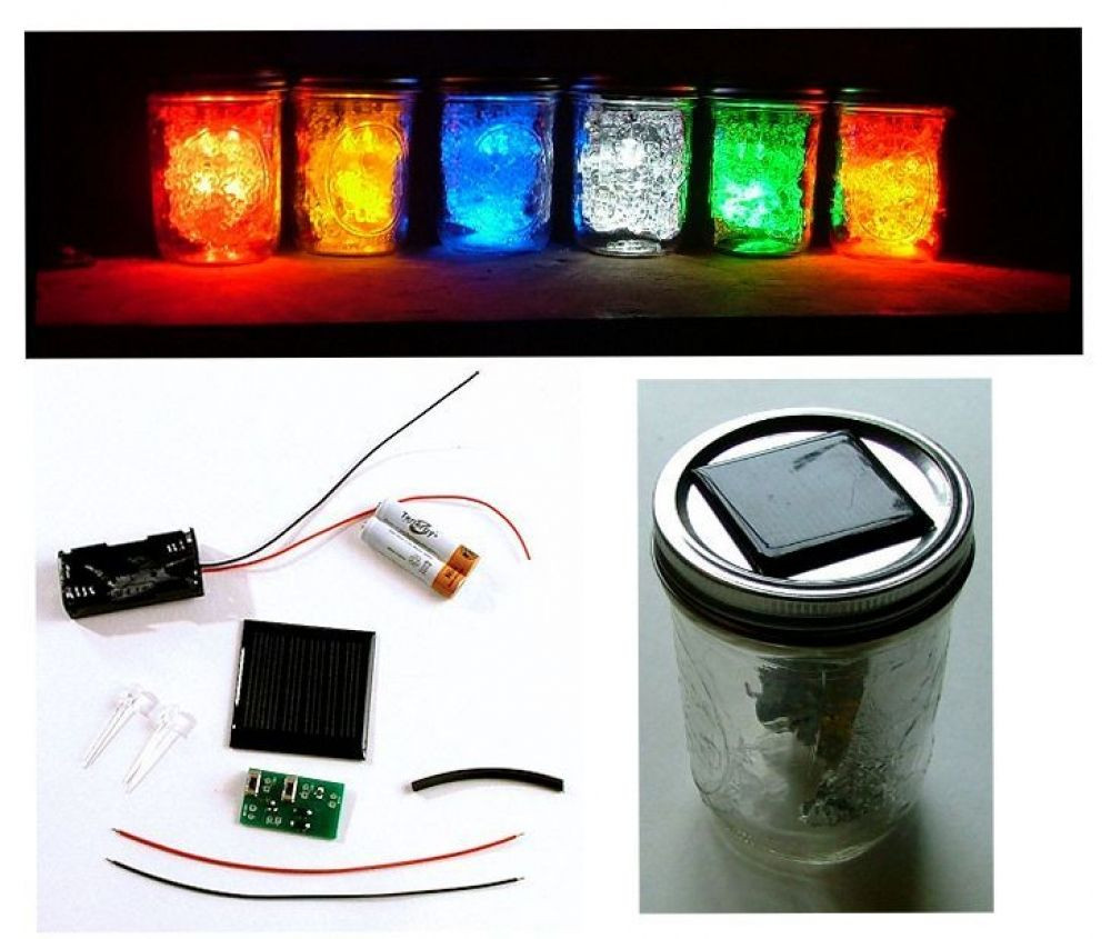Solar Led Light Kit DIY
 DIY Solar LED Jar Light Kit
