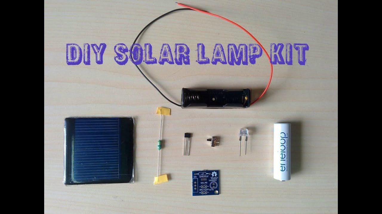 Solar Led Light Kit DIY
 DIY SOLAR LAMP KIT V1 0