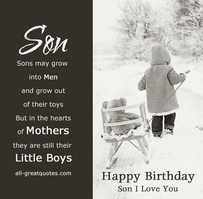 Son Birthday Quotes From Mom
 HAPPY BIRTHDAY QUOTES FOR SON FROM MOM image quotes at