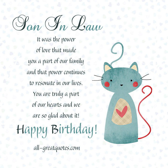 Son In Law Birthday Quotes
 Funny Son In Law Quotes QuotesGram