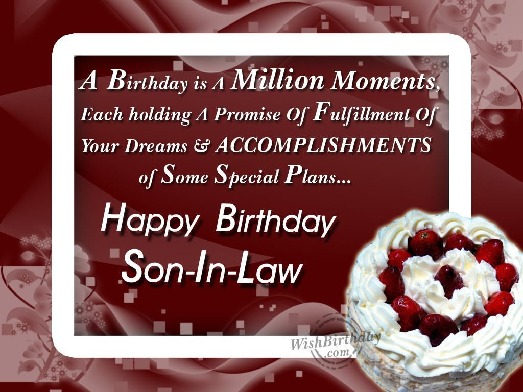 Son In Law Birthday Quotes
 Birthday Quotes Son in Law Bing