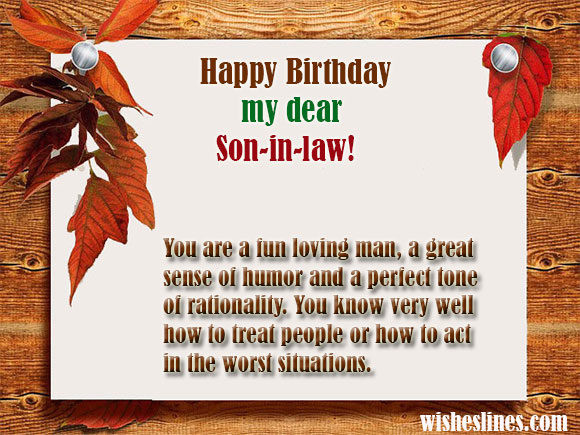 Son In Law Birthday Quotes
 Birthday Wishes for Son in Law Quotes and Messages with