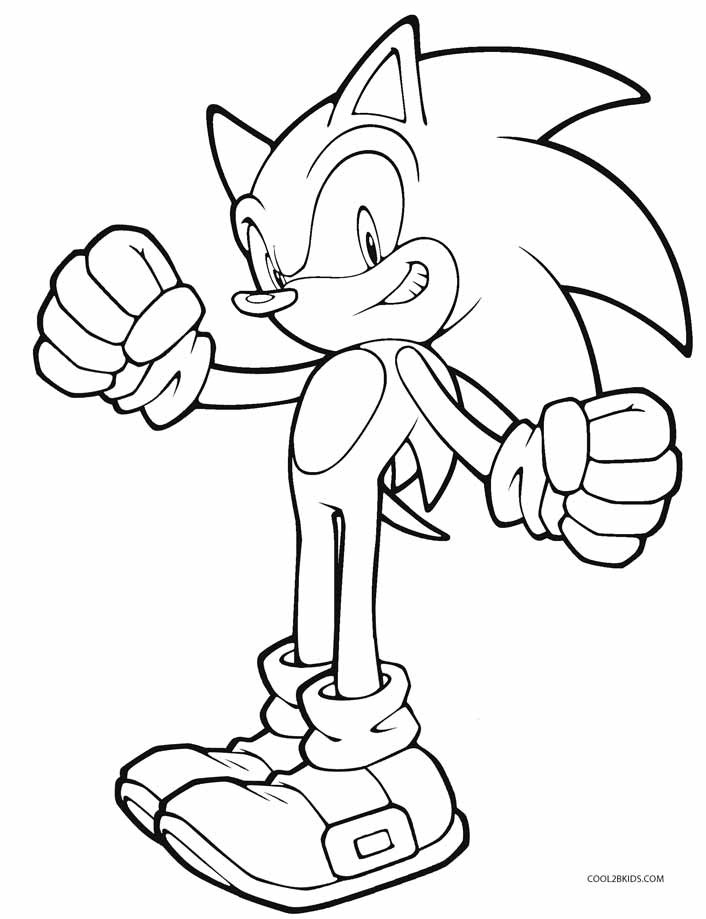 Sonic Printable Coloring Pages
 Printable Sonic Coloring Pages For Kids