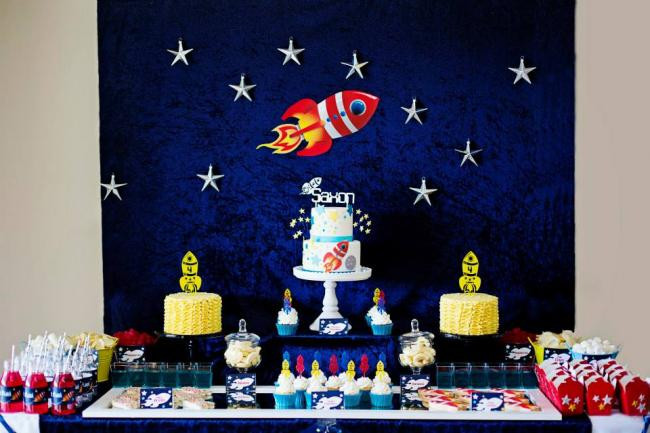 Space Birthday Party Supplies
 A Boy s Outer Space Themed Birthday Party
