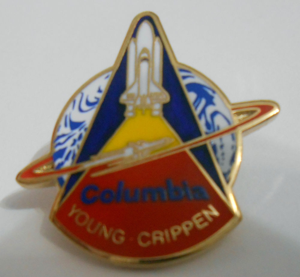 Space Pins
 NASA Space Shuttle Columbia STS 1 Lapel Pin "The First