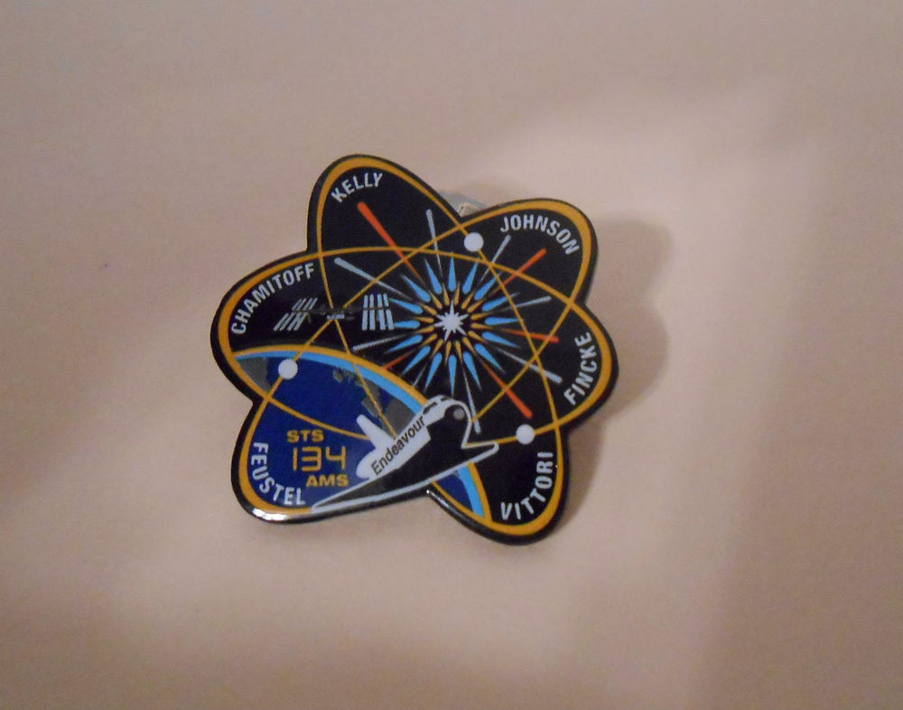 Space Pins
 STS 134 Mission Lapel Pin ficial NASA Space Shuttle