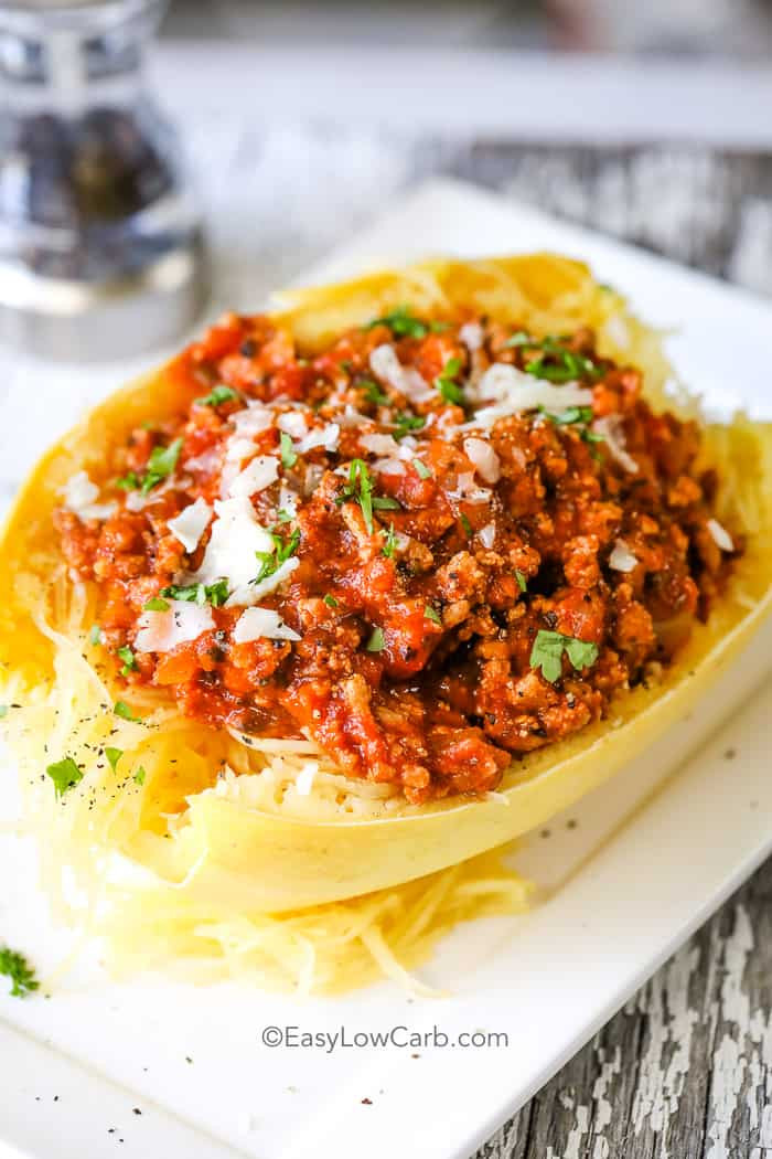 Spaghetti Squash Low Carb
 Low Carb Spaghetti Squash with Meat Sauce Easy Low Carb