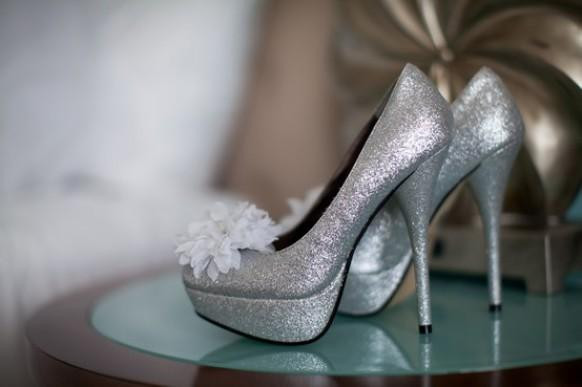 Sparkle Wedding Shoes
 Silver Sparkly Wedding Shoes ♥ Glitter Bridal Shoes