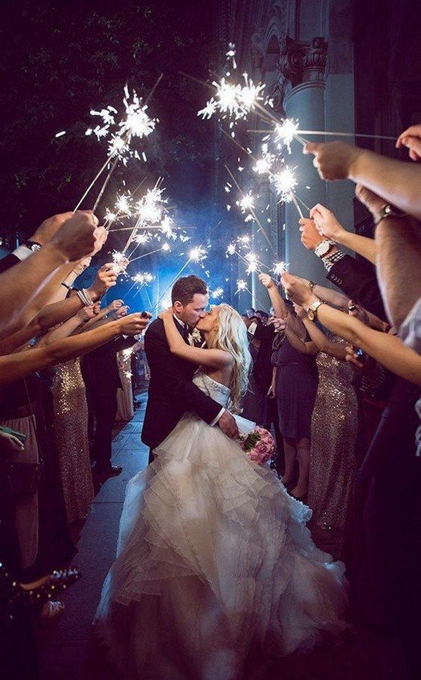 Sparkler Wedding Send Off
 20 Sparklers Send f Wedding Ideas for 2018 Oh Best Day
