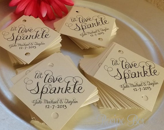 Sparklers As Wedding Favors
 Sparkler Tag Wedding Sparkler Tags 150 pieces Let by RecipeBox