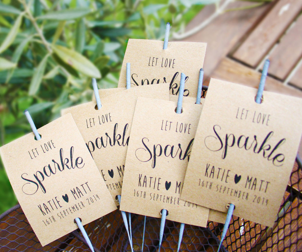 Sparklers As Wedding Favours
 10 x Sparkler covers wedding favours sparkler cover card