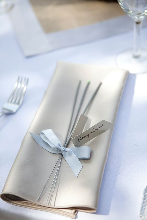 Sparklers As Wedding Favours
 Sparkler Wedding Favors Add table number and use also as