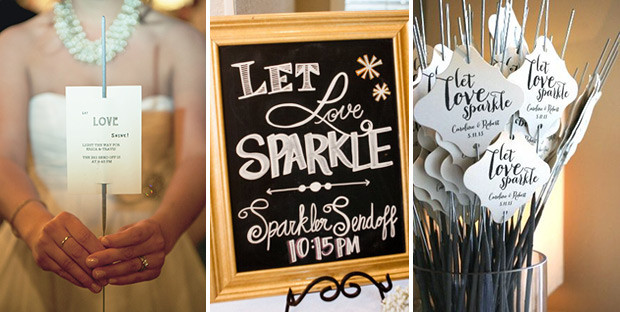 Sparklers As Wedding Favours
 6 Fabulously Festive Winter Wedding Favour Ideas