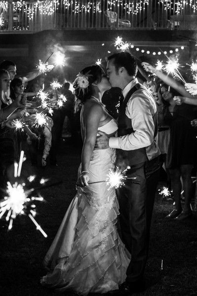 Sparklers For Wedding Reception
 What a fun wedding sendoff Create your own light for your