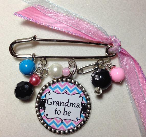 Special Baby Gifts From Grandma
 Grandma to be Pin Personalized Baby Shower Gift Grandmother