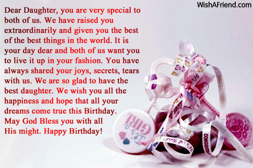 Special Birthday Wishes For Daughter
 Daughter Birthday Messages