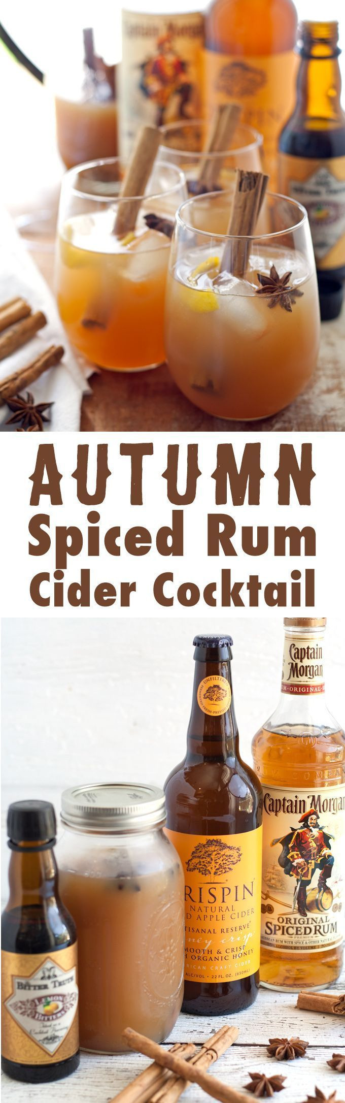 Spiced Rum Drinks
 Autumn Spiced Rum Cider Cocktail the perfect autumn