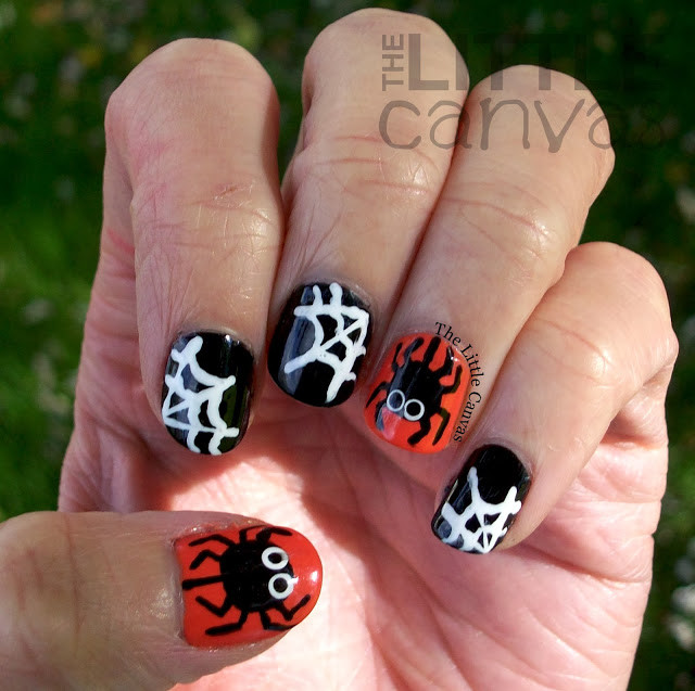 Spider Web Nail Art
 Spider & Webs Nail Art Tutorial The Little Canvas