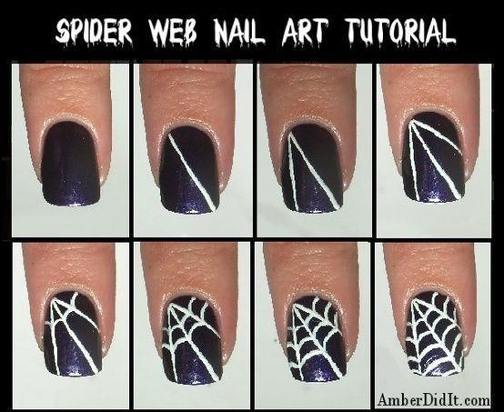 Spider Web Nail Art
 Spider Web Nail Art Tutorial s and