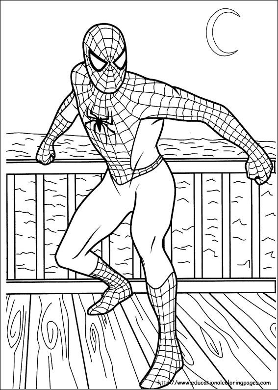 Spiderman Coloring Pages For Kids
 Kids Spiderman coloring pages