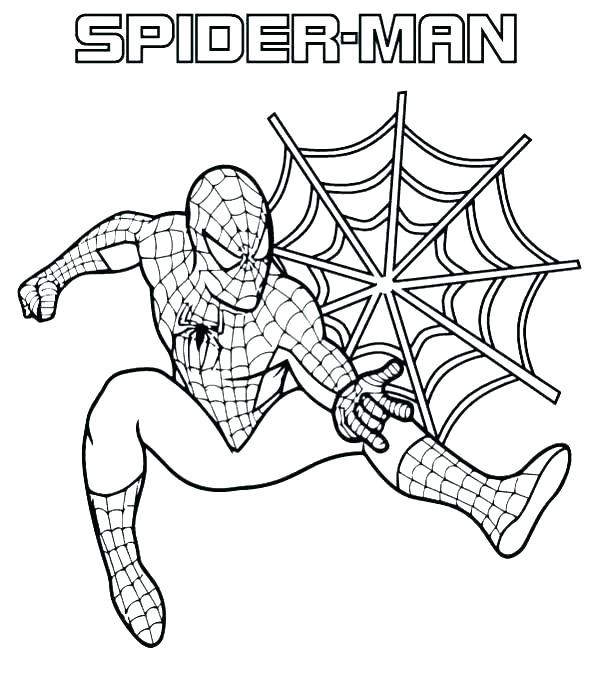 Spiderman Coloring Pages For Toddlers
 Spider Man Into The Spider Verse Coloring Pages Black And