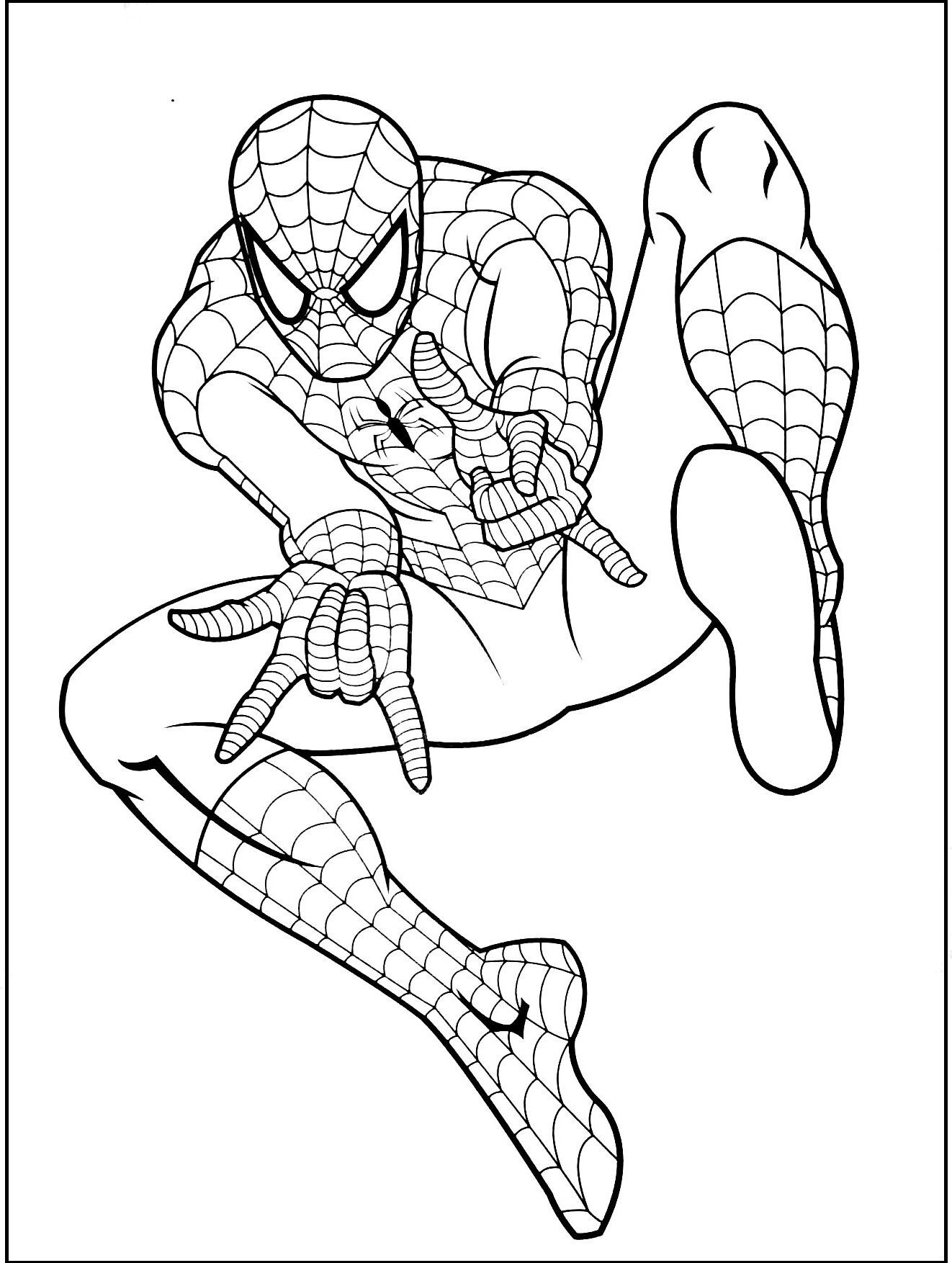 Spiderman Coloring Pages For Toddlers
 Spiderman Gratuit coloring picture for kids