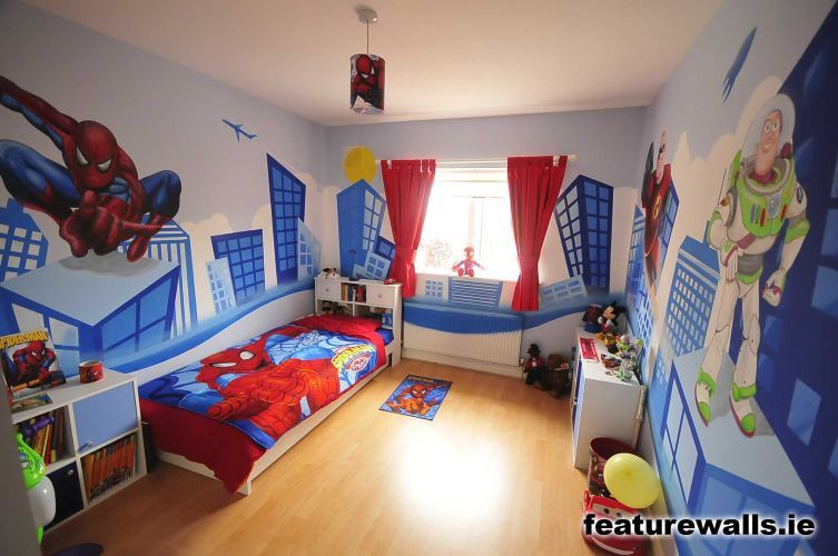 Spiderman Kids Room
 superhero boy bedroom ideas marvel
