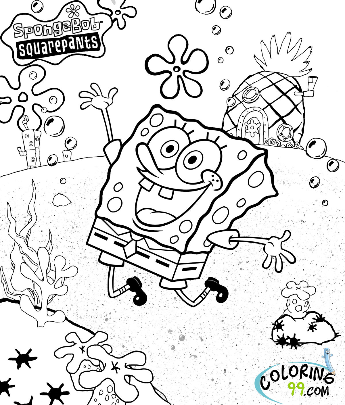 Spongebob Coloring Pages For Boys
 Spongebob Squarepants Coloring Pages