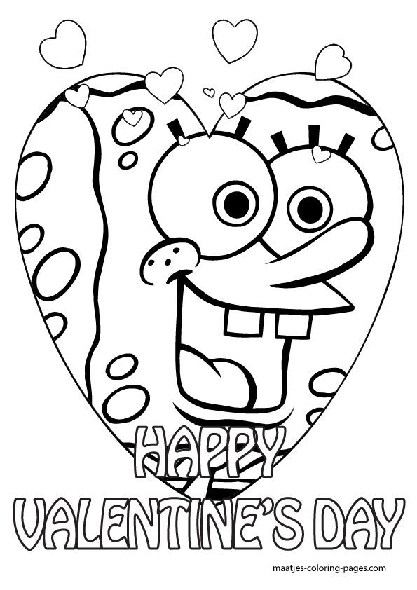 Spongebob Coloring Pages For Boys
 Valentine s Day Coloring Pages