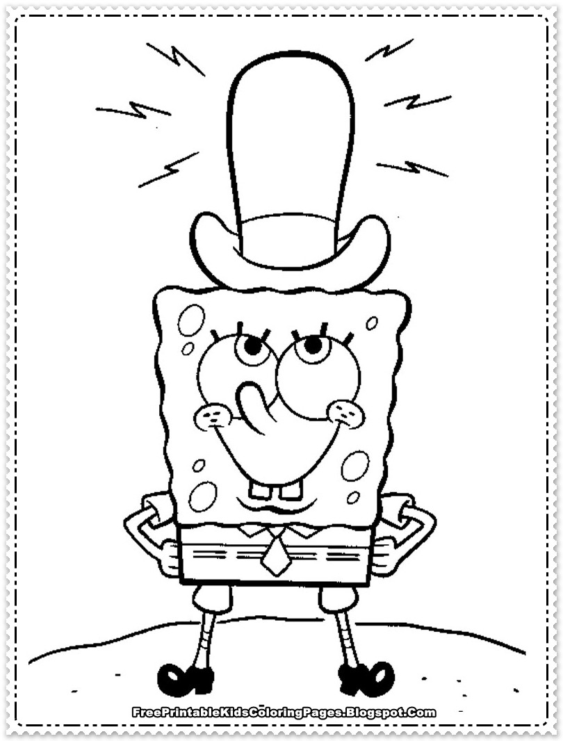 Spongebob Coloring Pages For Boys
 Spongebob Squarepants Coloring Pages Free Printable Kids