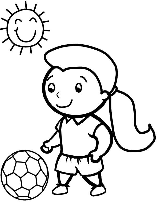 Sports Coloring Pages For Girls
 Soccer For Girls Cliparts
